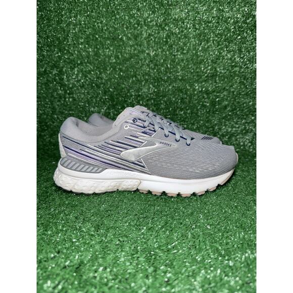 Brooks Adrenaline GTS 19 Grey Purple Running Shoes Womens Size 6.5 D 1202841D060 - Picture 1 of 9